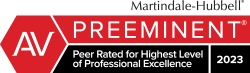 AV Preeminent Peer Review Rated by Martindale-Hubbell
